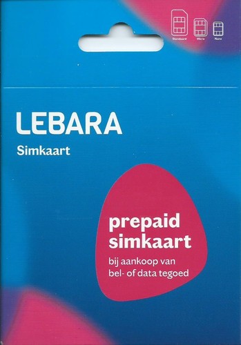 Scheda sim lebara - scheda, 🇳🇱