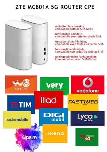 Zte mc801a router sim cpe - mc801a, 5g