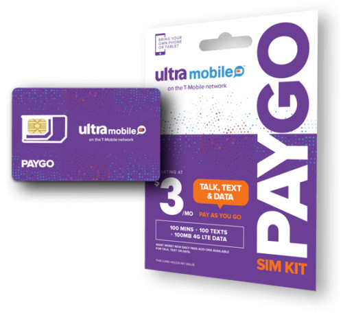 Paygo ultra mobile preattivato - ultra,