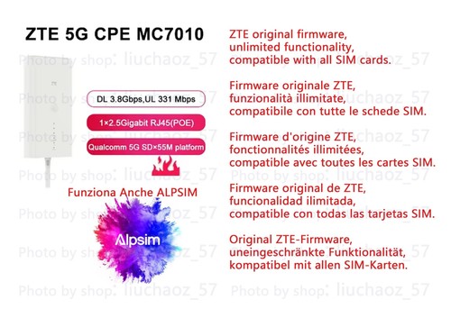 Zte mc7010 router - 5g,
