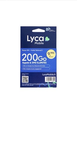 Lyca carte sim prépayée - sim,