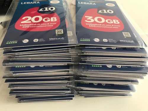 100 sim card - lebara, come