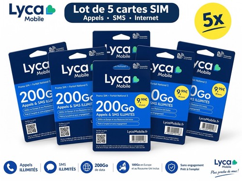 Lotto lyca sim - sim, prepagata